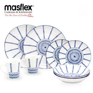 Masflex 8 Piece Meadow Porcelain Dinnerware Set