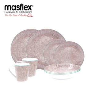 8 Piece Renaissance Porcelain Dinnerware Set