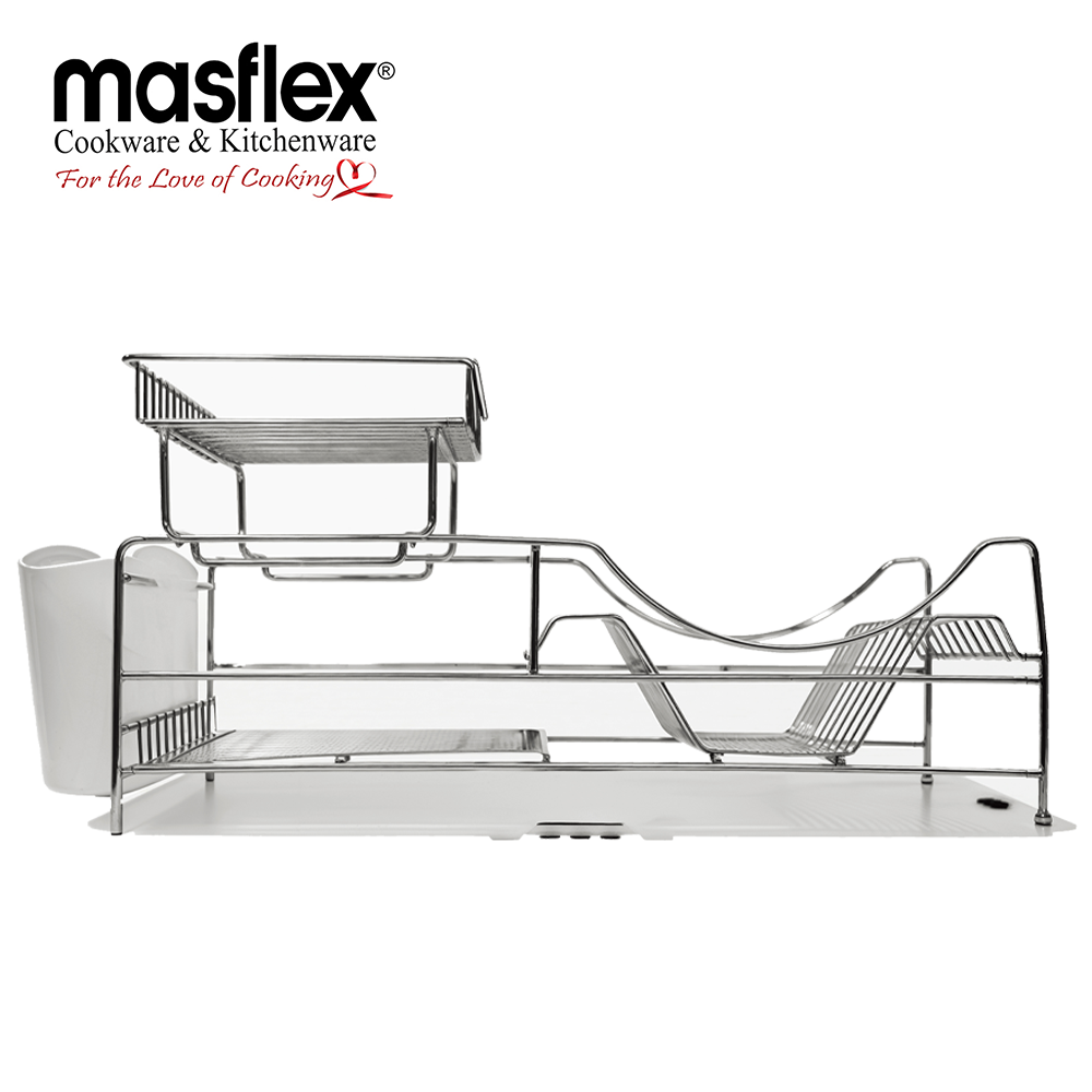 Masflex Chrome Plated Elevated Dish Drainer with Box - Image 2