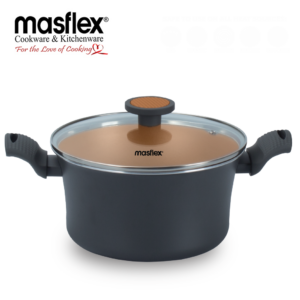 Masflex 24 cm Prestige Induction Casserole with Glass Lid