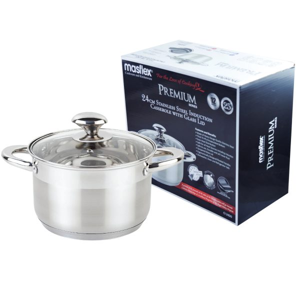 Masflex  Premium Stainless Steel Casserole with Lid - Image 4