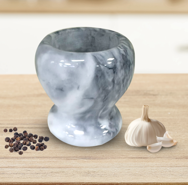 Masflex Marble Mortar and Pestle with Base - Image 2