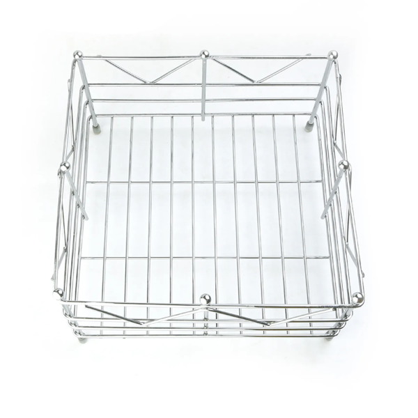 Masflex Chrome Plated Square Fruit Basket - Image 3