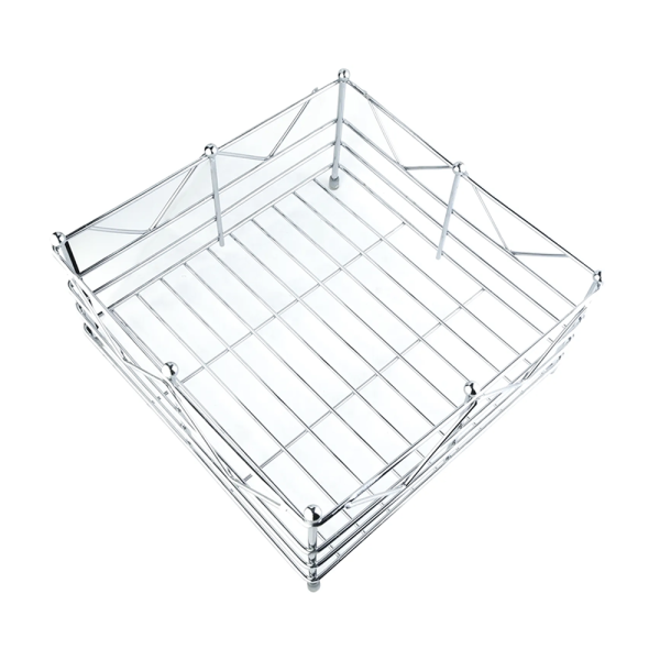 Masflex Chrome Plated Square Fruit Basket - Image 4