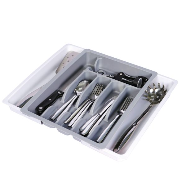 Masflex Expandable Cutlery Tray Gray - Image 2