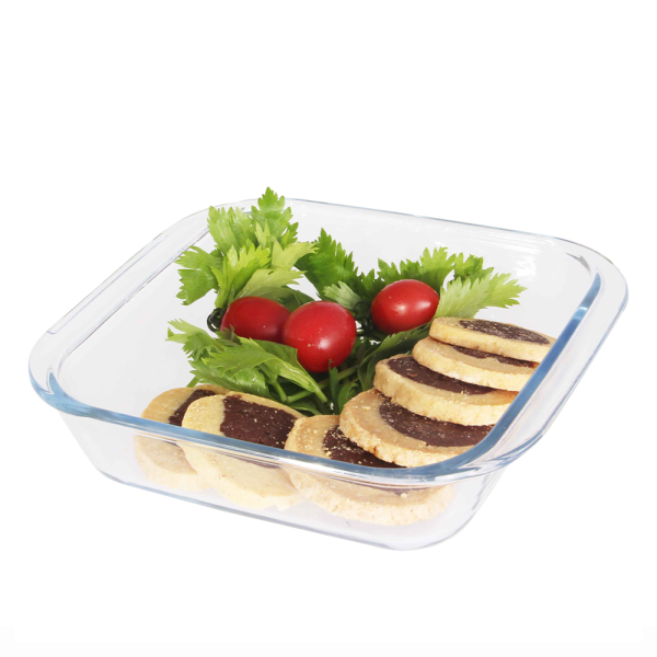 Maflex 1.1 Liter Square Borosilicate Glass Bakeware - Image 4