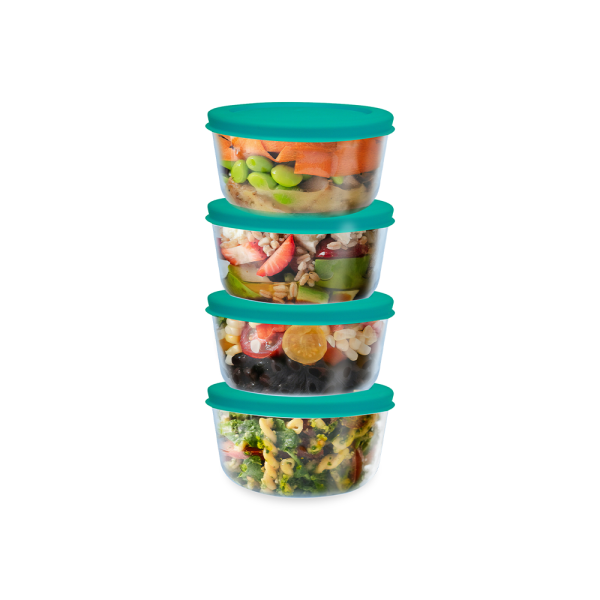 Masflex 230ML 4 Piece Borosilicate Glass Food Container with Lid - Image 2