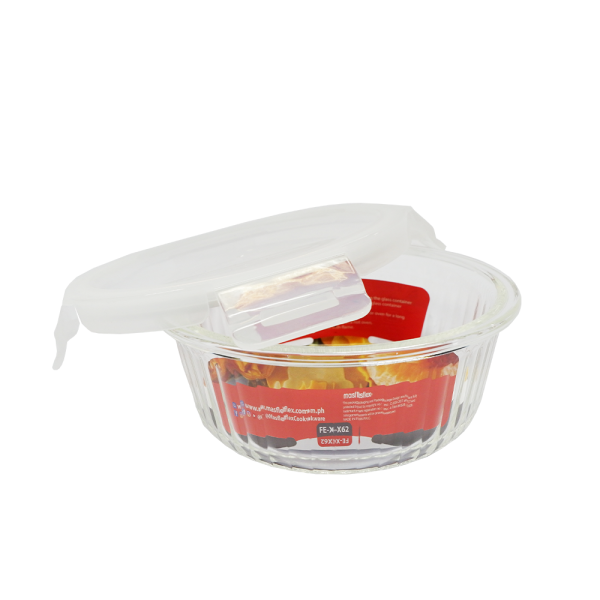 Masflex Deluxe Round Borosilicate Glass  Food Container w/ Lid - Image 5