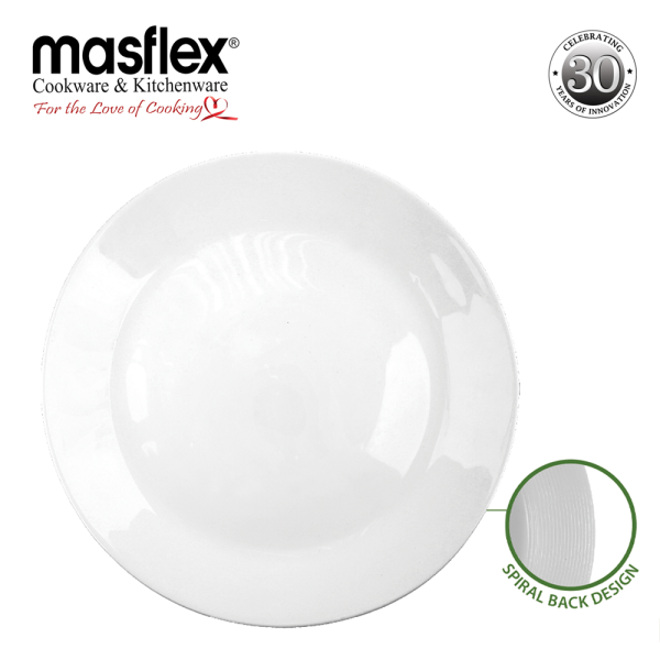 Masflex 4 Piece 7.5" Spiral Quarter Opal Dinnerware Set - Image 2