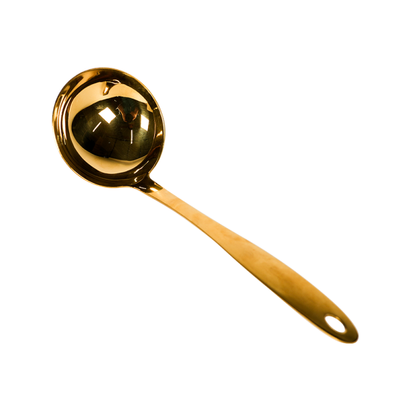 Masflex Stainless Gold Steel Serving Ladle - Image 3