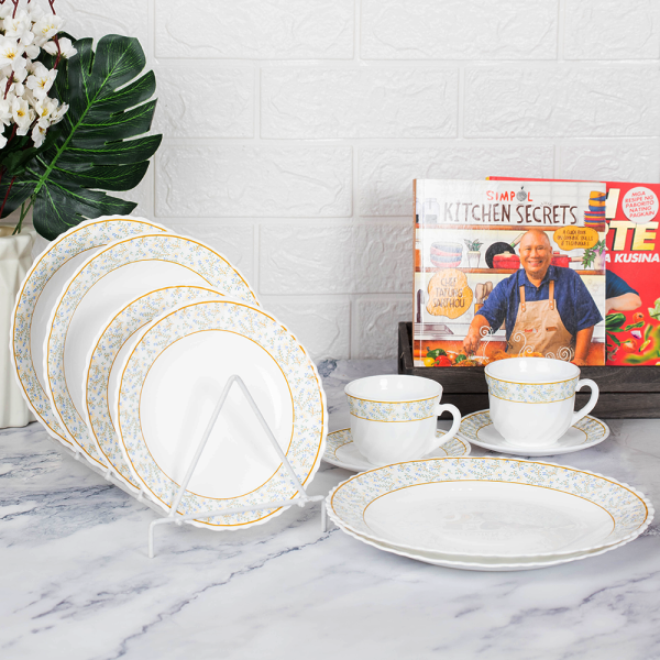 10 Piece Goldline Opal Dinnerware Set - Image 2