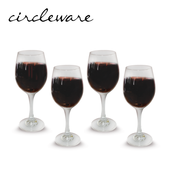 Circleware 4 Piece Wine Goblet 345 ml / 11.67 oz