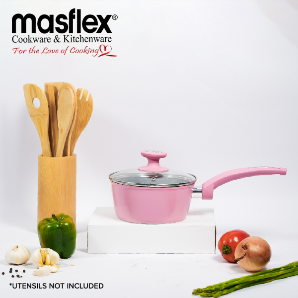 Masflex 16cm Spectrum Induction Saucepan with Glass Lid - Image 2