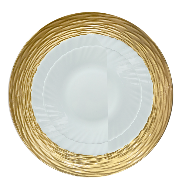 Masflex 4 Piece Charger Plate Set Royal Gold - Image 2