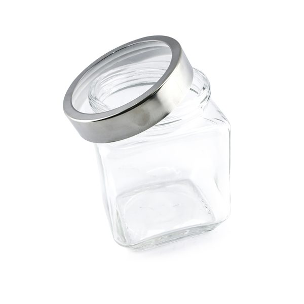 Masflex Glass Jar with Transparent Metal Lid-Medium  1000ml - Image 2