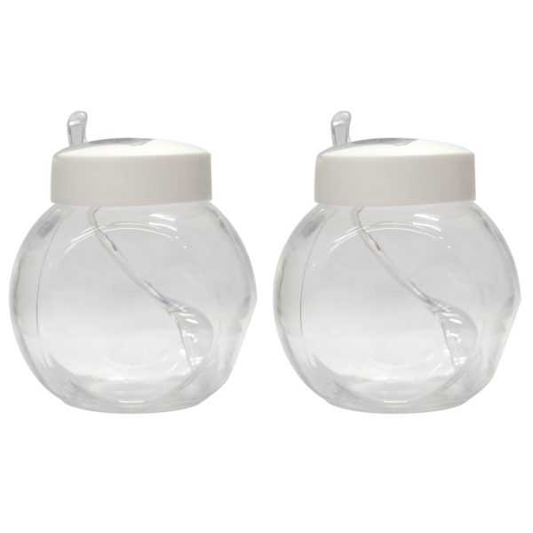 Masflex 2 Piece Glass Jars w/ Plastic Lid 450ml each - Image 2