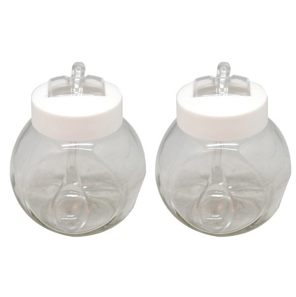 Masflex 2 Piece Glass Jars w/ Plastic Lid 450ml each - Image 3