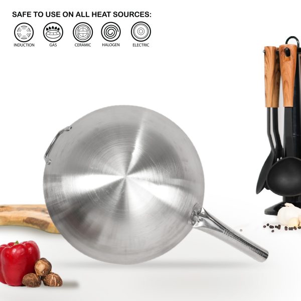 Masflex Stainless Steel Wok - Image 4