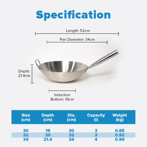 Masflex Stainless Steel Wok - Image 6