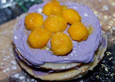 Ube Bibingka Crepe Cake