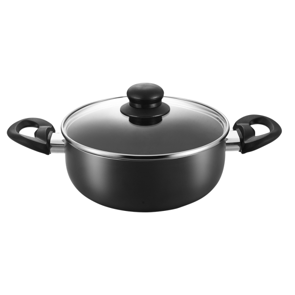 Masflex 5 Piece Aluminum Non-stick Ebony Cookware Set - Image 3