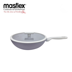 Masflex 24cm Ultimate Forged Wok with Glass Lid