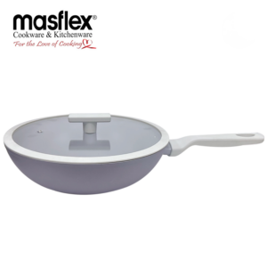 Masflex 28cm Ultimate Forged Wok with Glass Lid