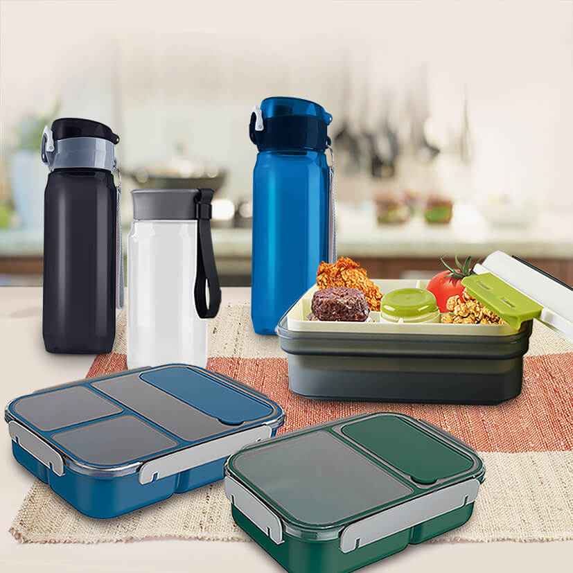 Masflex Lunch Box Bag Set and Sport Bottle