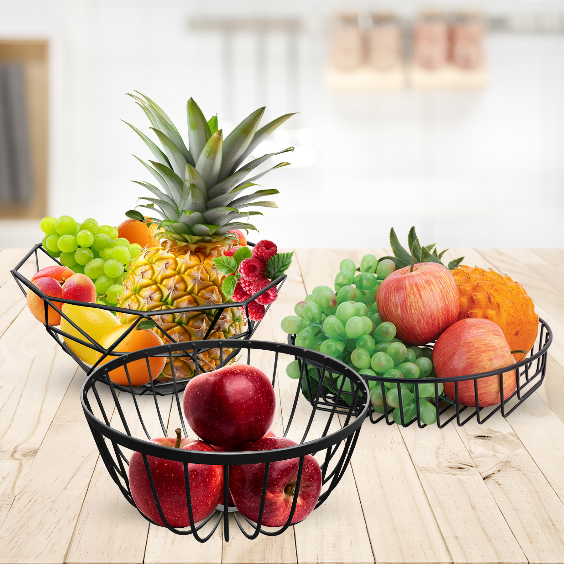 Masflex Rectangular Snack Tray with Condiment Holder