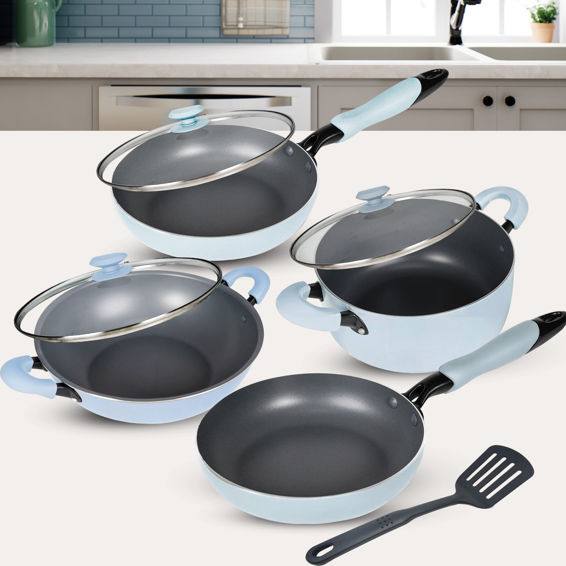 Masflex Rectangular Snack Tray with Condiment Holder