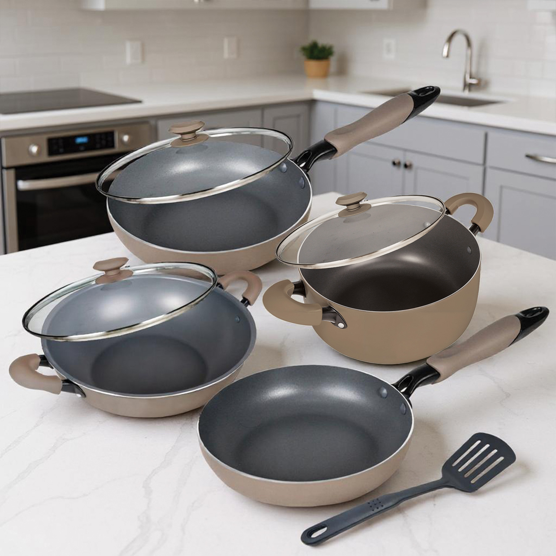 Masflex Rectangular Snack Tray with Condiment Holder