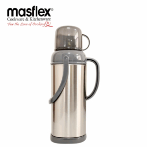 MASFLEX 2 LITERS STAINLESS STEEL VACUUM FLASK GRAY
