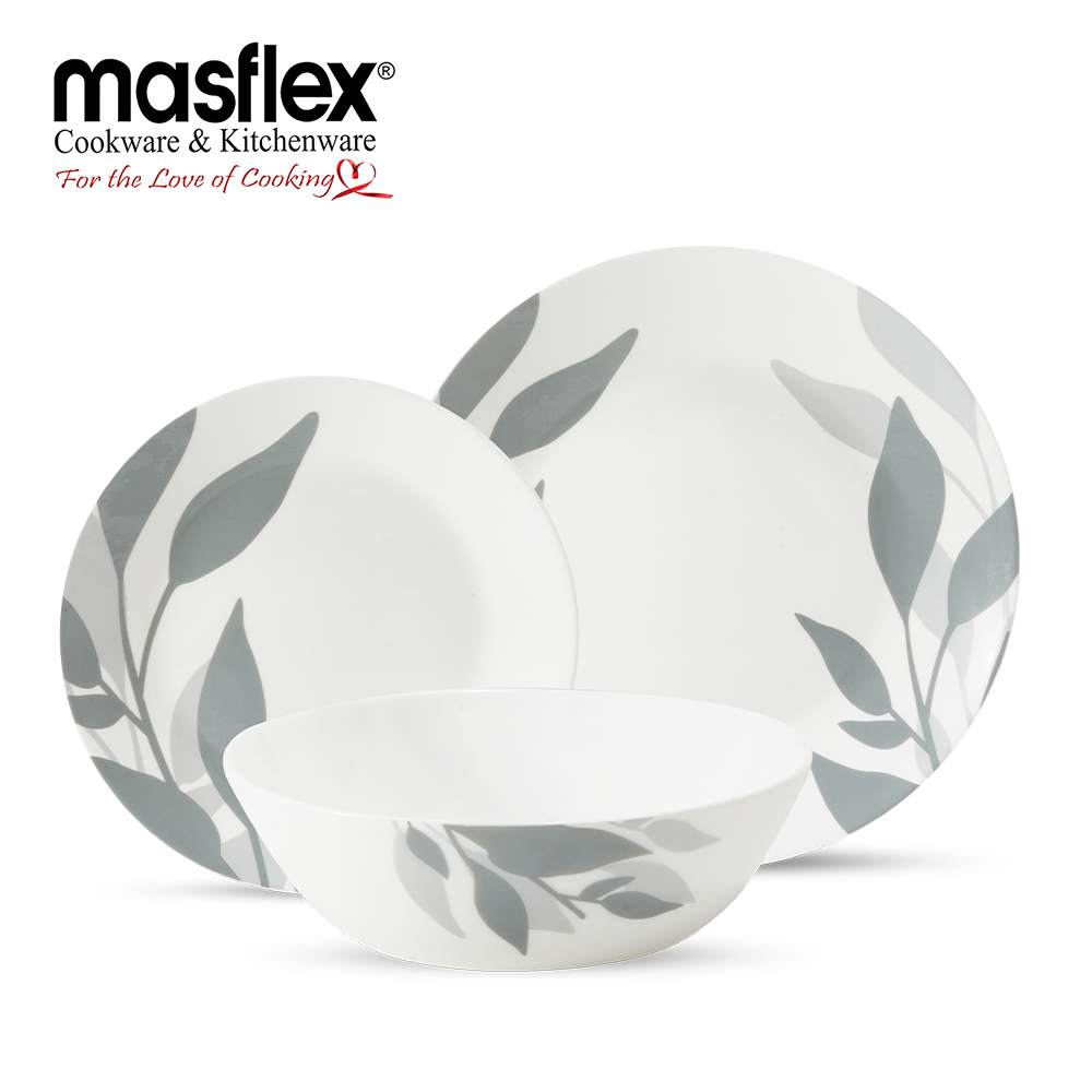 MASFLEX 6PC EUCALYPTUS OPAL DINNERWARE SET