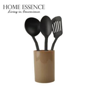 HOME ESSENCE SET OF 3 NYLON UTENSIL-BROWN