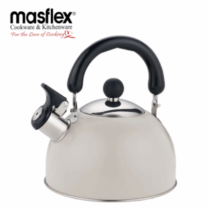 MASFLEX 2LITERS COLORED STAINLESS STEEL WHISTLING KETTLE-CREAM