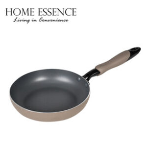 HOME ESSENCE MODERN CLASSIC 20CM FRYPAN WITH LID-BROWN