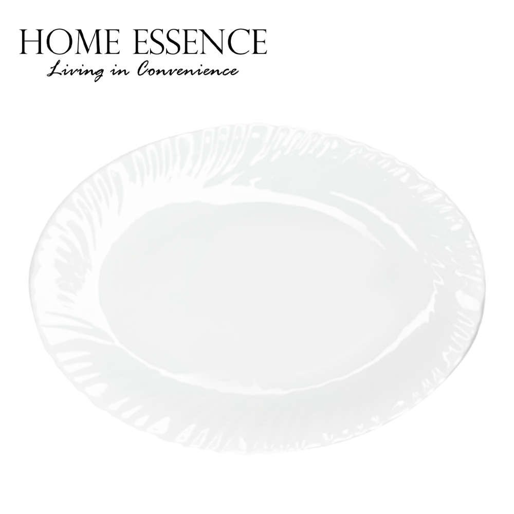 HOME ESSENCE OPAL 12 INCHES OVAL SERVING PLATE