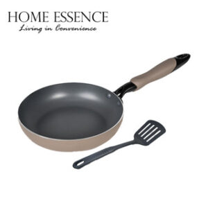 HOME ESSENCE MODERN CLASSIC 24CM FRYPAN WITH TURNER-BROWN