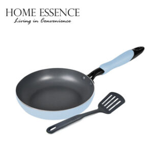 HOME ESSENCE MODERN CLASSIC 24CM FRYPAN WITH TURNER-LIGHT BLUE