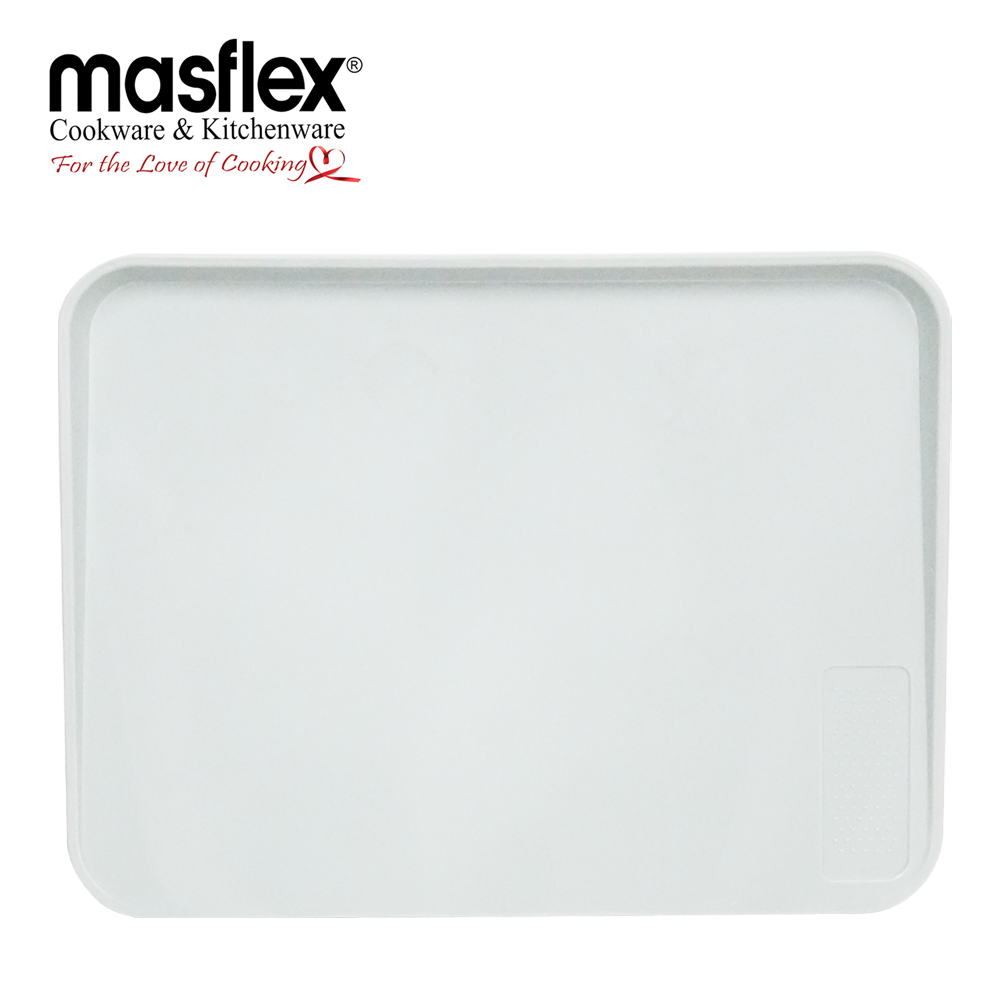 MASFLEX REVERSIBLE SLOPED CUTTING BOARD WHITE