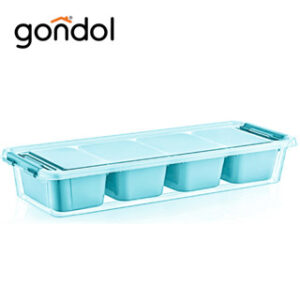 GONDOL 2.5L MY BOX DIVIDED ORGANIZER (TEAL)