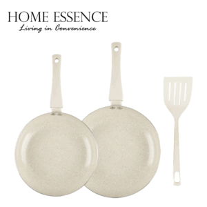 Home Essence 3 Piece Frypan Set - Beige