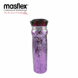 Masflex Violet Luminous Water Bottle 500ml / 17 oz