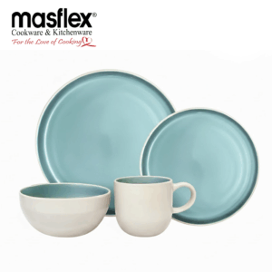 MASFLEX 8PC MATTE TWO TONE DINNER SET GREEN