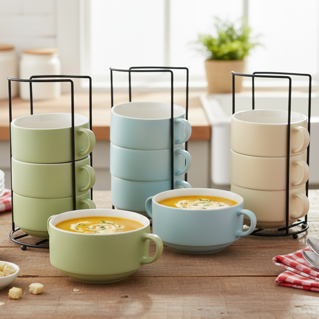 Masflex Rectangular Snack Tray with Condiment Holder