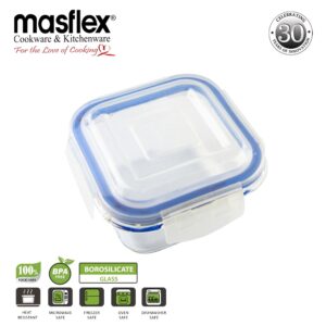 Masflex 320ml Square Glass Food Container