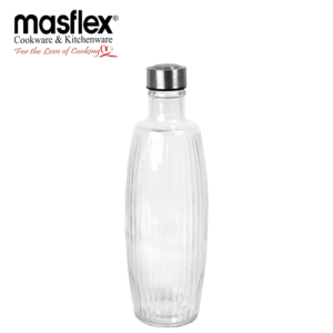 MASFLEX 1.2 LITER RIBBED GLASS BOTTLE