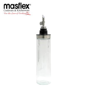 MASFLEX 600ML RIBBED CONDIMENT DISPENSER W/ NON-DRIP SPOUT