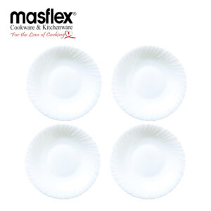 Masflex 4 piece Quarter Plate 7.5 inch / 190.5 mm in White
