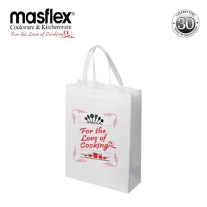 Masflex Small Eco Bag L 31 cm x W 13 cm x H 39 cm Made of Non Woven Material